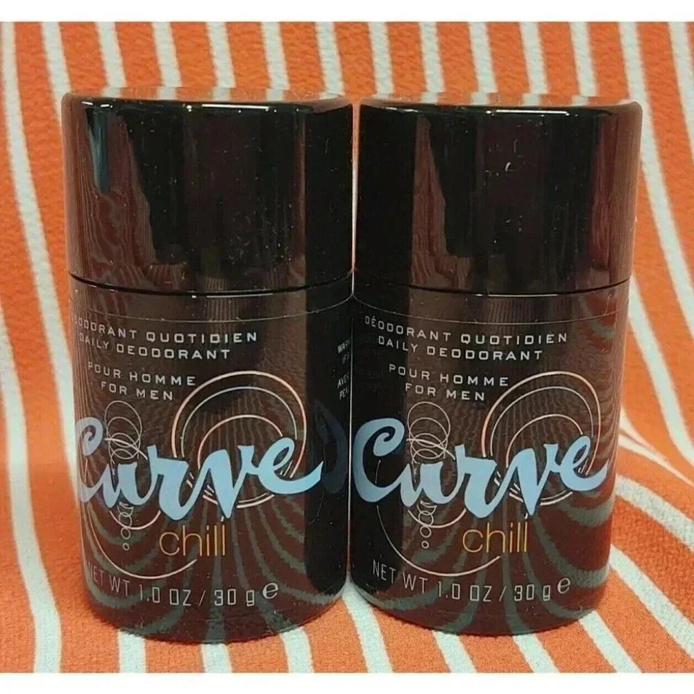 2 Liz Claiborne CURVE CHILL Men's Daily Deodorant!